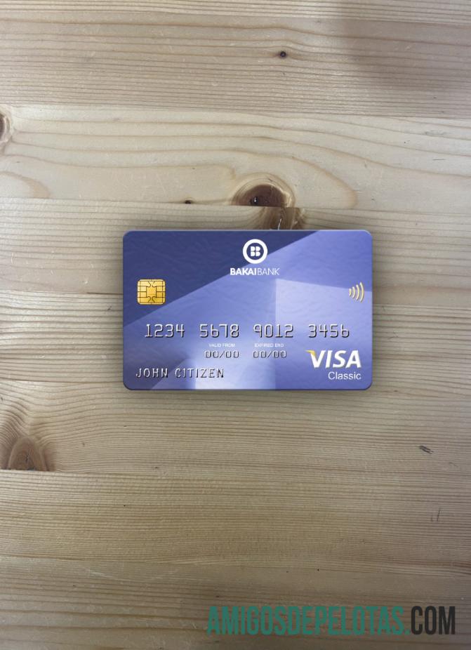 Quirguistão OJSC Bakai Bank Visa Classic Card Photolook Front exemplo